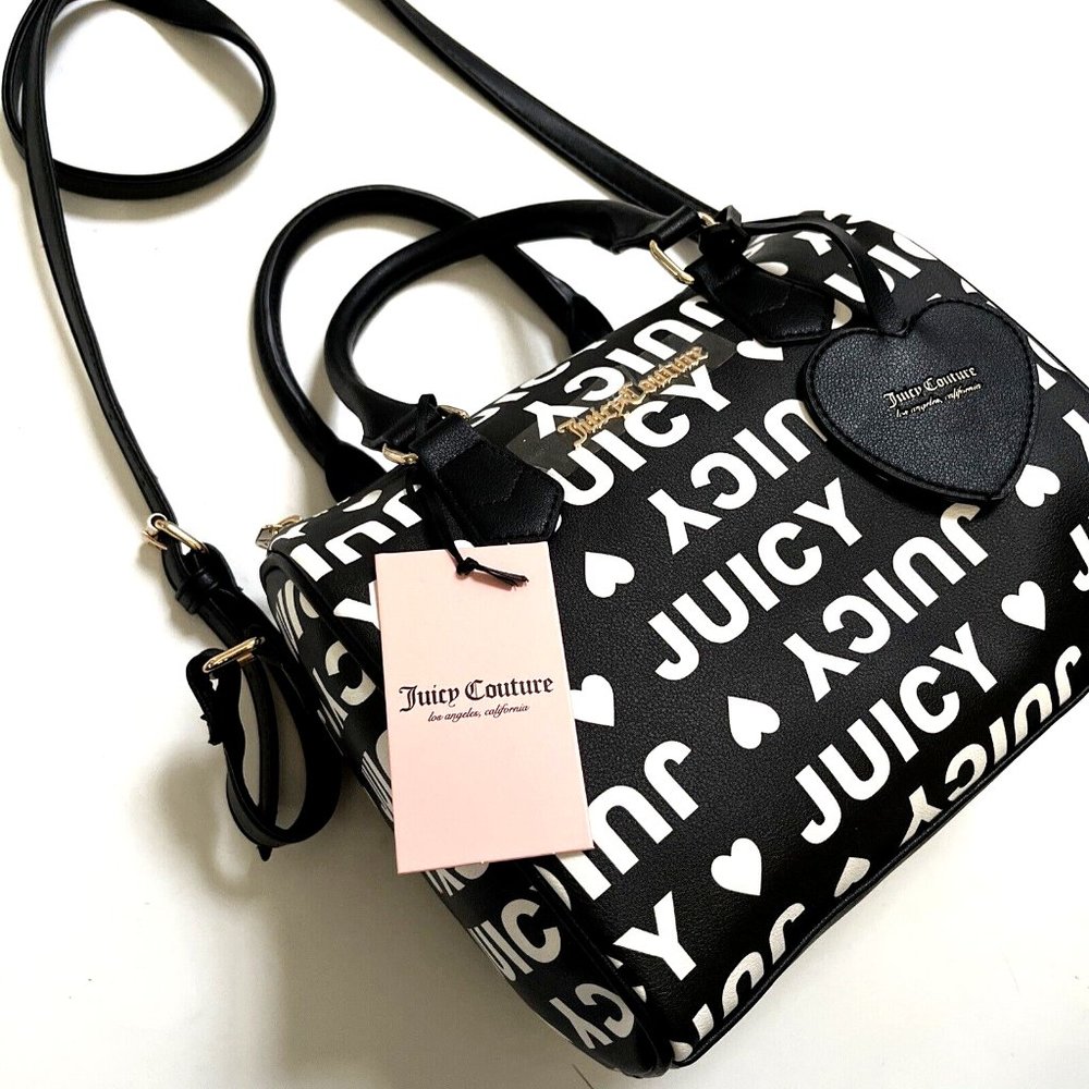 Juicy Couture Licorice Heart Satchel Bag New Sealed - Picture 4 of 9